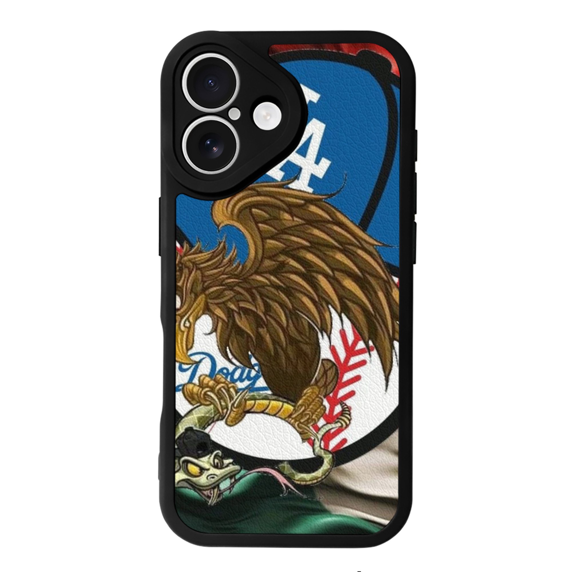  IPhone 16 Silicone Leather Case – UV Print, Lambskin Texture – Perfect Fit, Wireless Charging Compatible, Scratch Resistant, Precise Cutouts – Stylish Protection For IPhone 16